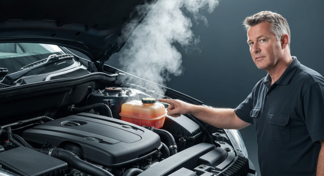 car runs low on coolant