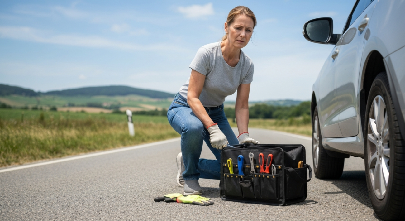 common mistakes changing a tyre