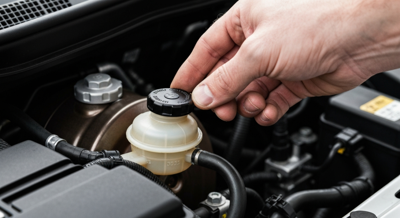 how to check brake fluid level